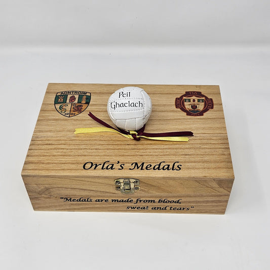Gaelic Football Medal Box