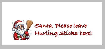 Santa Hurling Stop Sign