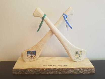Crossed Hurl Plaque - Wedding Gift